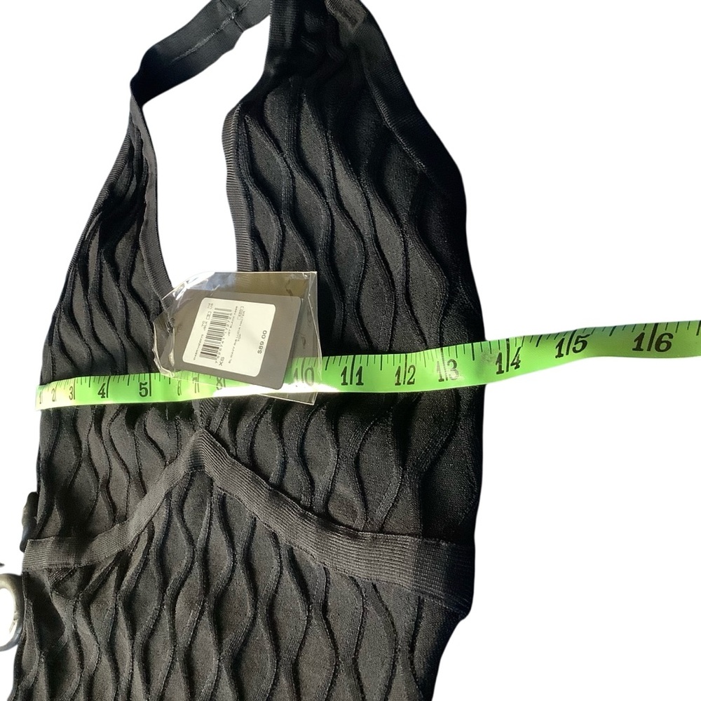 NWT GUESS Textured Halter Top Black Women’s size XS - Picture 6 of 10
